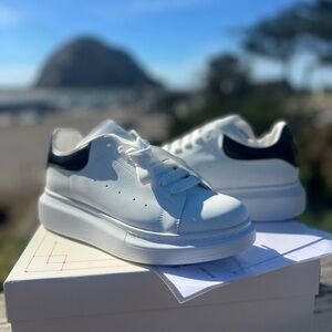 Alexander McQueen White and Black Sneakers